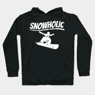 Snowboard Snowholic Winter Mountains Snow Gift Hoodie